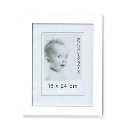 Hvide fotorammer sæt med 3 i 18x24 cm 