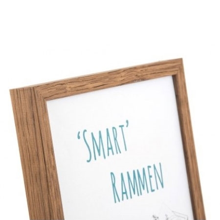 Smart rammen A4 - mørk ege træ